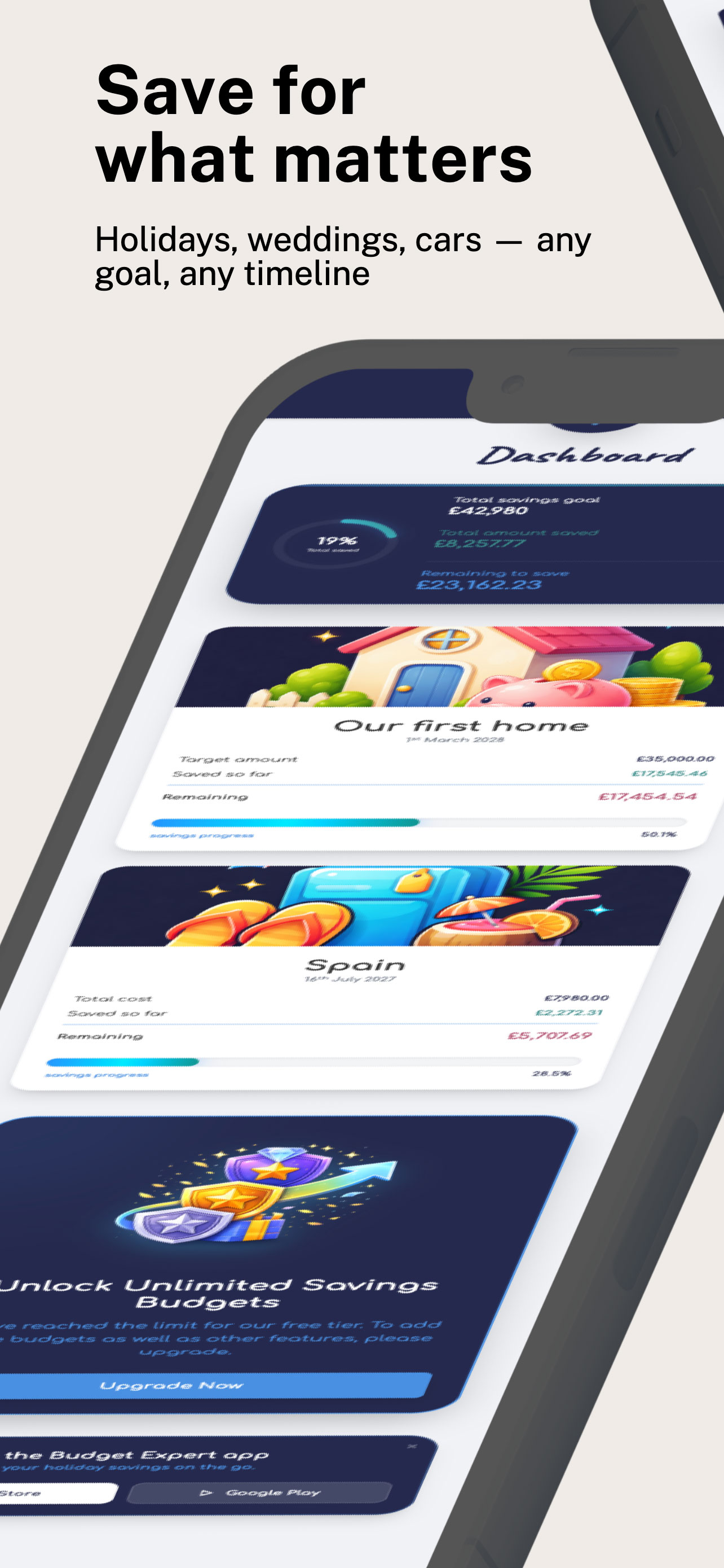 Budget Expert app — screen 1