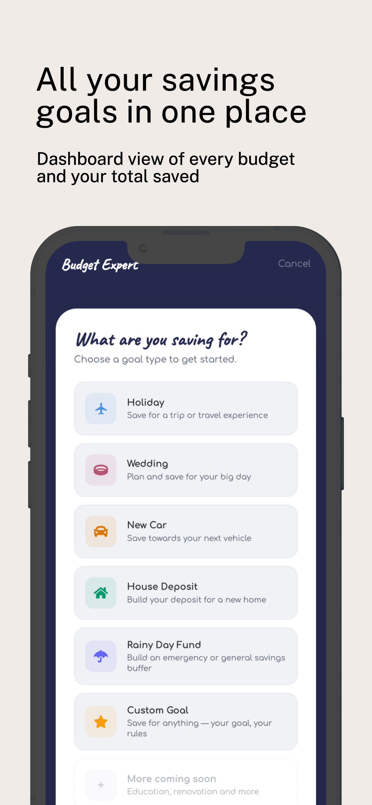 Budget Expert app — screen 5